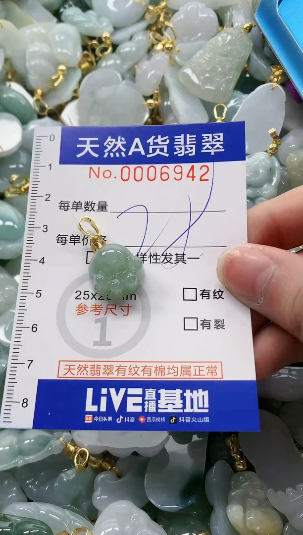颈饰未镶嵌翡翠纯天然a货翡翠