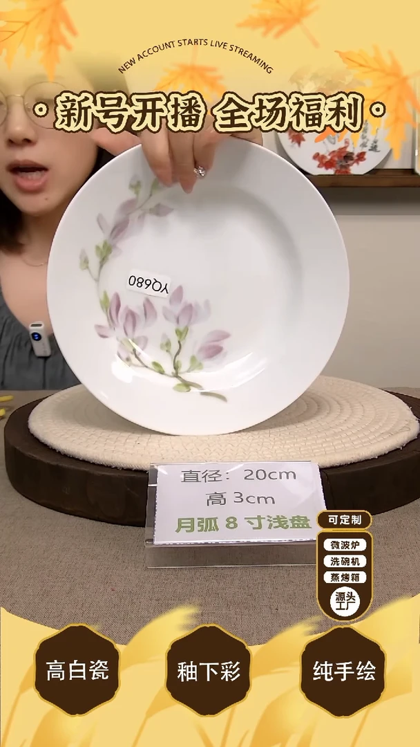 碗景德镇手绘釉下彩陶瓷餐具