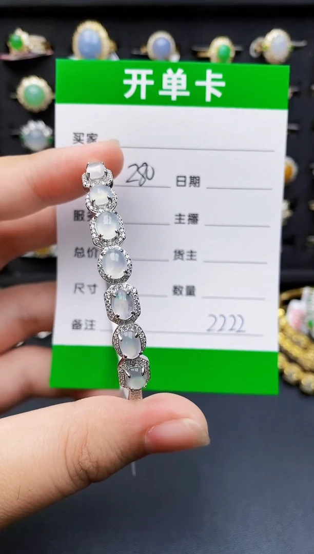 银S925镶嵌戒指翡翠忆*啊2222