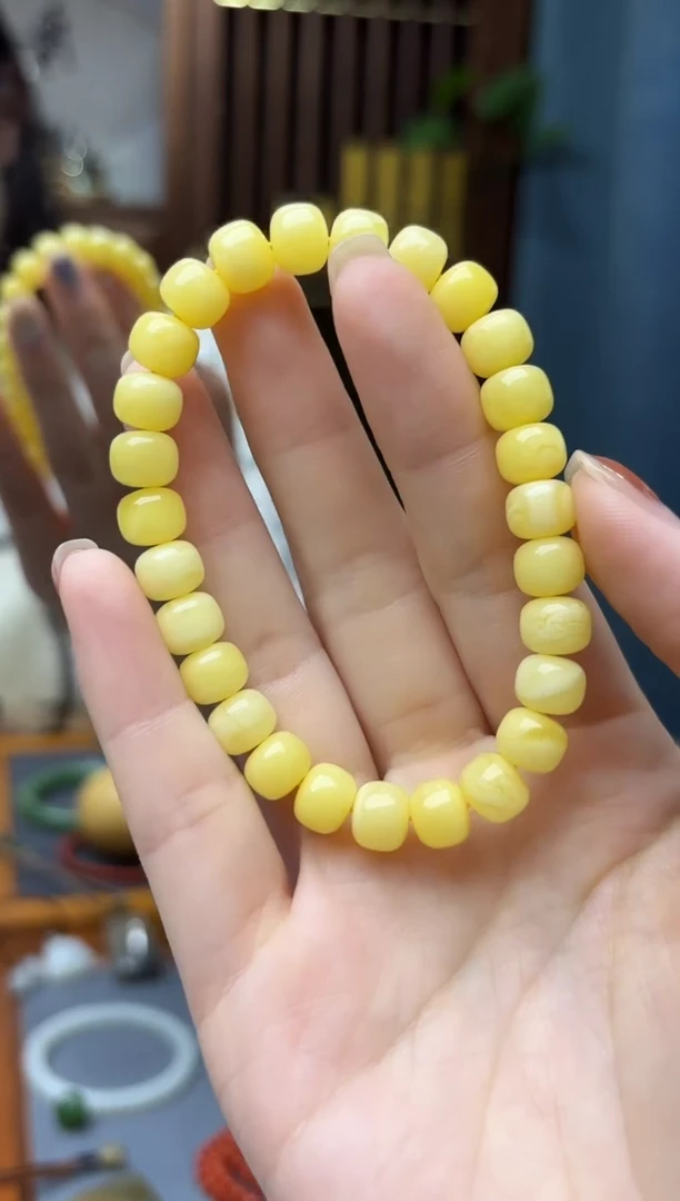 裸石蜜蜡未镶嵌蜜蜡老型手串JYD