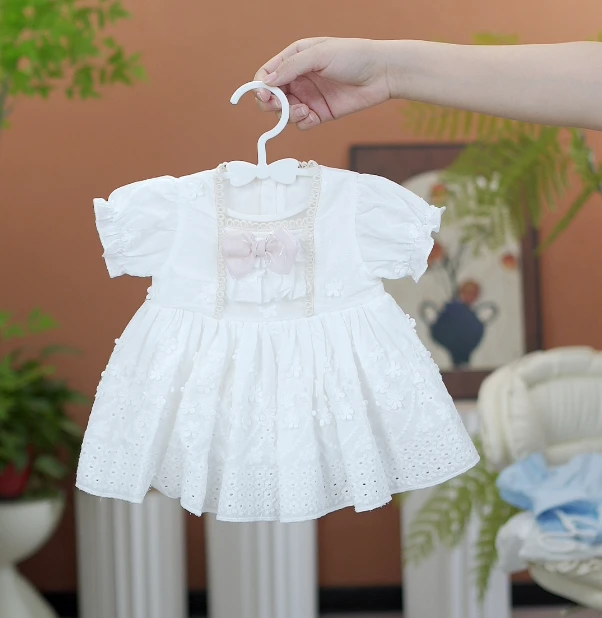 连衣裙宝宝女少女风蓬蓬裙小童短袖女童女宝夏季