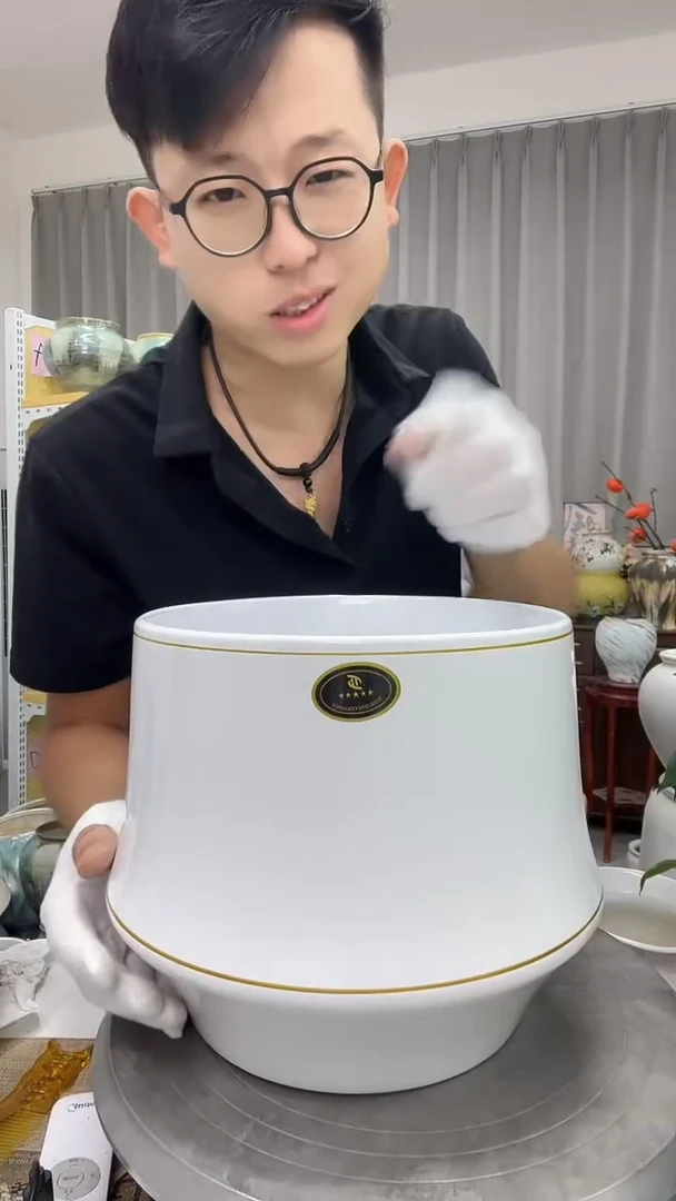 口20.5  高20.5   陶瓷花盆  8.31   直播链接