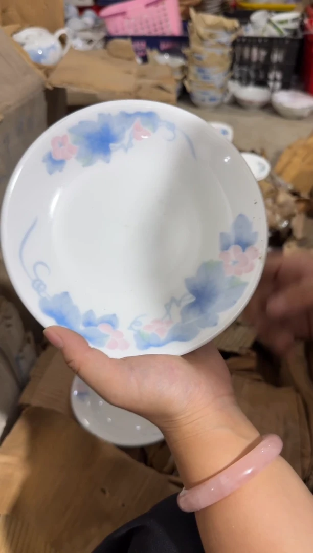 摆件葡萄窝盘16.5厘米微瑕请慎拍