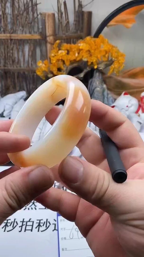 手镯玛瑙/玉髓未镶嵌317-64/5(多样性发货看清圈口下单）