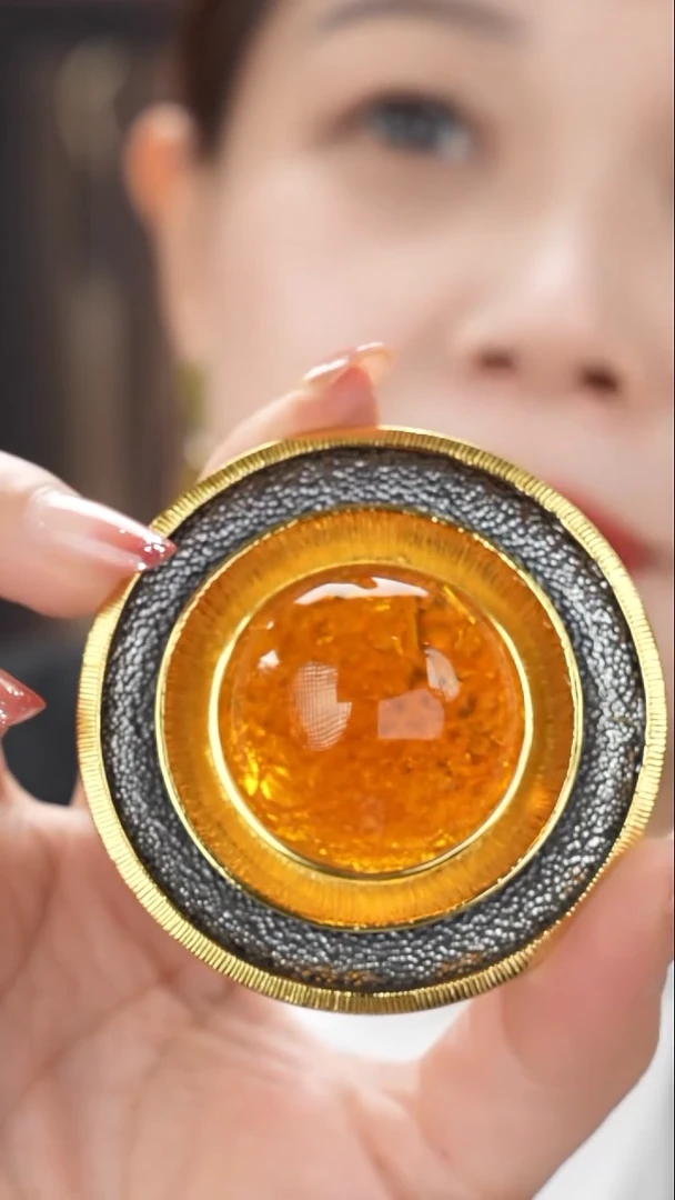 琥珀吊坠(不含链)未镶嵌净水红皮套装