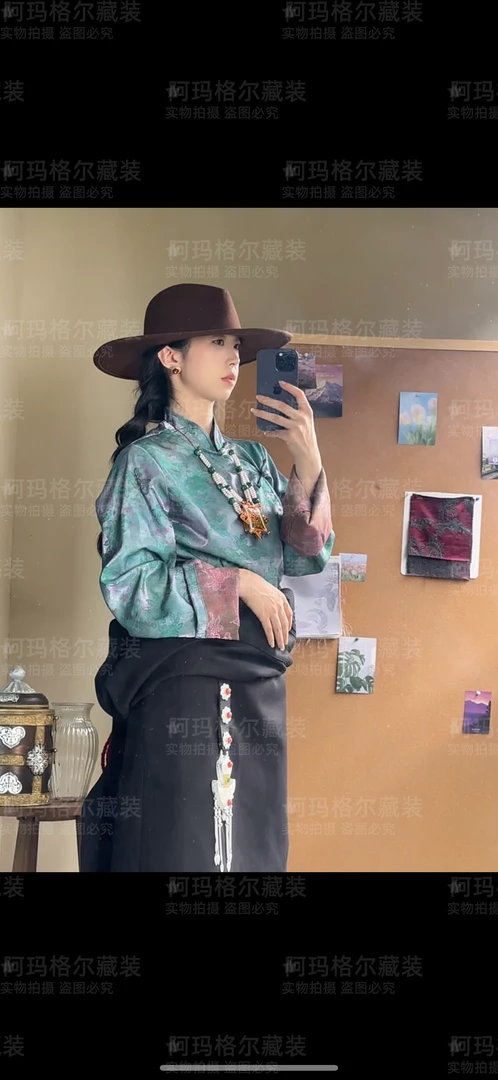 【阿玛格尔】高货传统藏式衬衫藏装舒适温柔民族风百搭康巴藏装