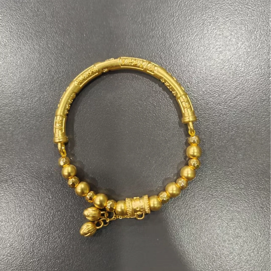 御瑞年足金 999 两世欢弯管手链气质百搭时尚   精品