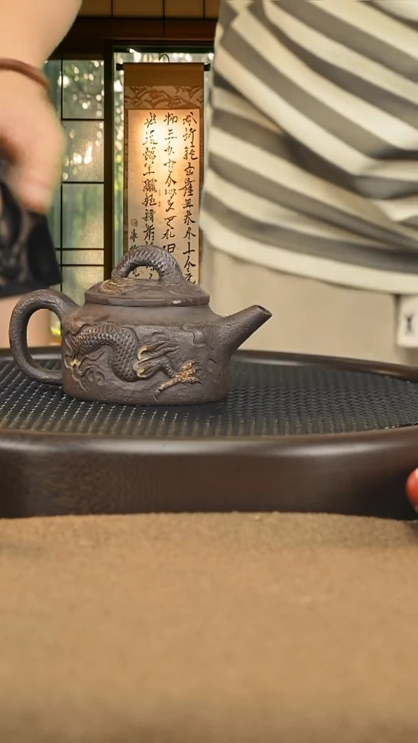 茶壶紫砂紫砂壶精工半手444