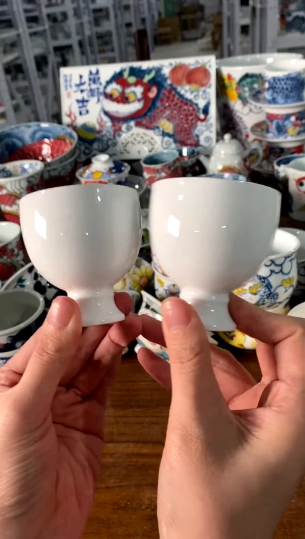 白瓷茶杯[直播间微瑕福利价]