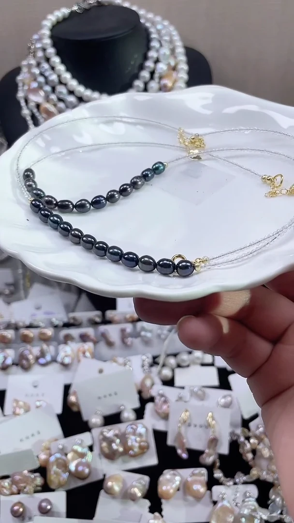 未镶嵌项链淡水珍珠【纯恬饰品】（多样性发货发一）