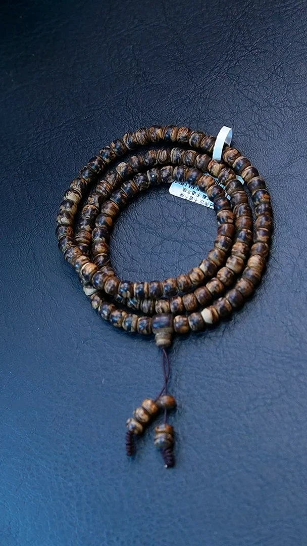 沉香手串0.6达拉干桶珠沉水多圈16克+