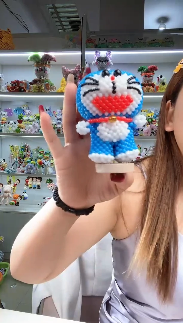 玻璃2757 卡4糖果珠哆啦A梦材料包