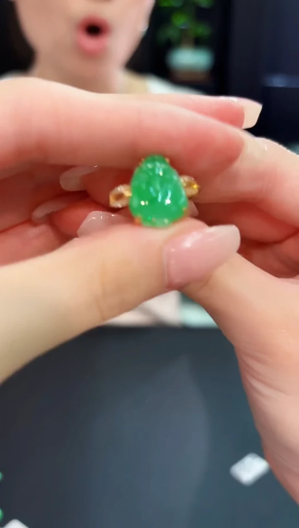 翡翠戒指未镶嵌 缅料A货/支持复检/一件