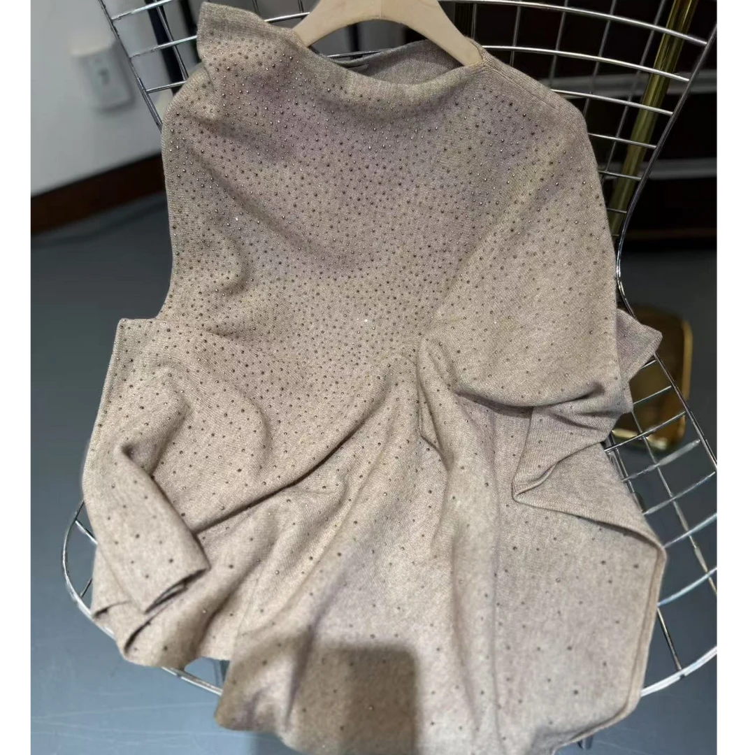 【乔恩清仓】 春秋款闪钻会上针织披肩-A0422