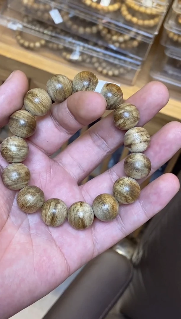 沉香手串达拉干圆珠单圈1.5多样性发其一