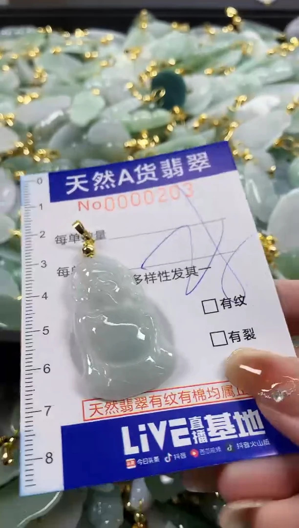 颈饰未镶嵌翡翠天然A货翡翠
