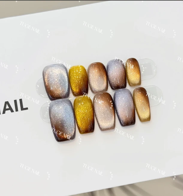 TugeNail“秋雾婵“秋冬琥珀糖果晕染猫眼设计师款百TG-HJ（清仓）