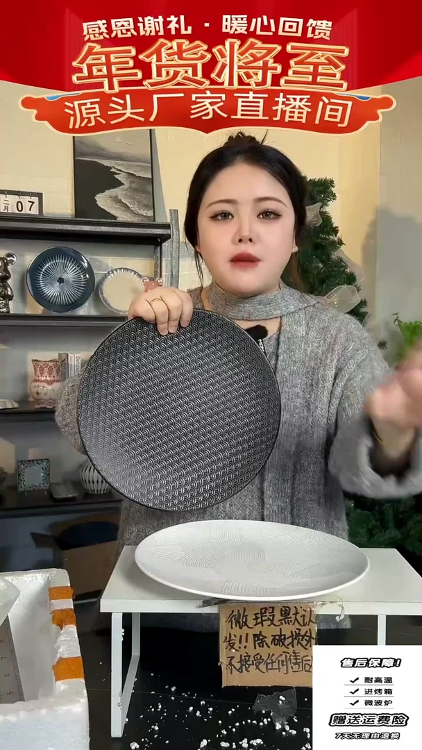 【闪购商品】瓷白排+日式-12英寸