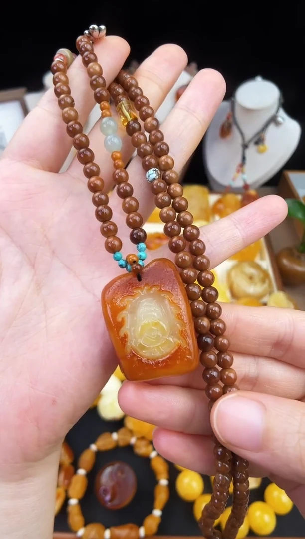 琥珀未镶嵌珠宝奇石柒月
