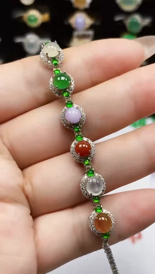 银S925镶嵌戒指翡翠1188