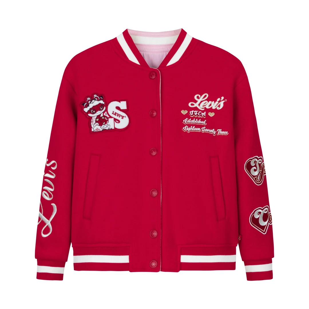 Levi's李维斯儿童春季休闲时尚潮流外套童装立领夹克LVG-LO-N163