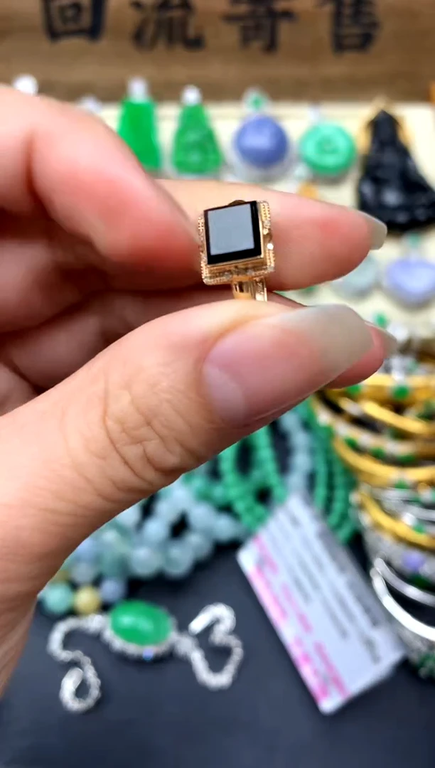 【闪购商品】翡翠戒指18K金镶嵌205-中国好珍宝