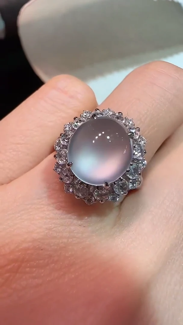 【闪购商品】翡翠戒指18K金镶嵌戒指