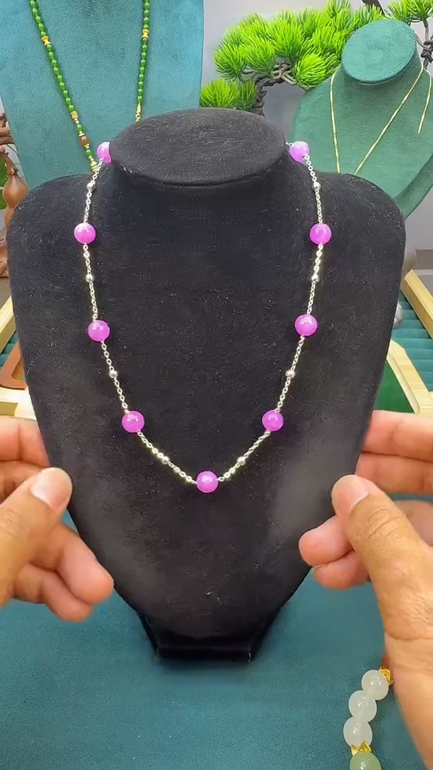 翡翠银S925镶嵌颈饰X10