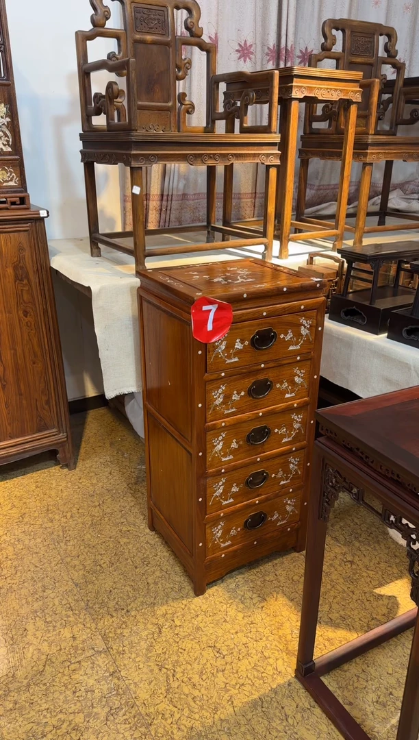 花梨木类雷7号   五斗柜  工艺品