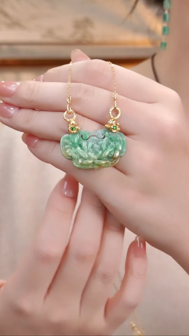 颈饰未镶嵌翡翠国风