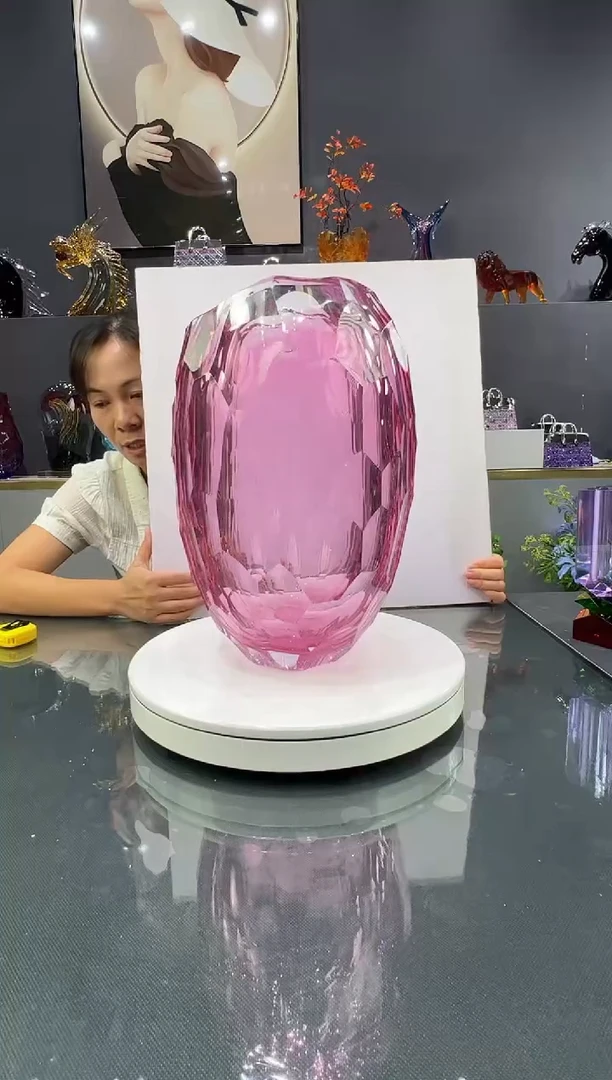 琉璃水晶琉璃花瓶1个