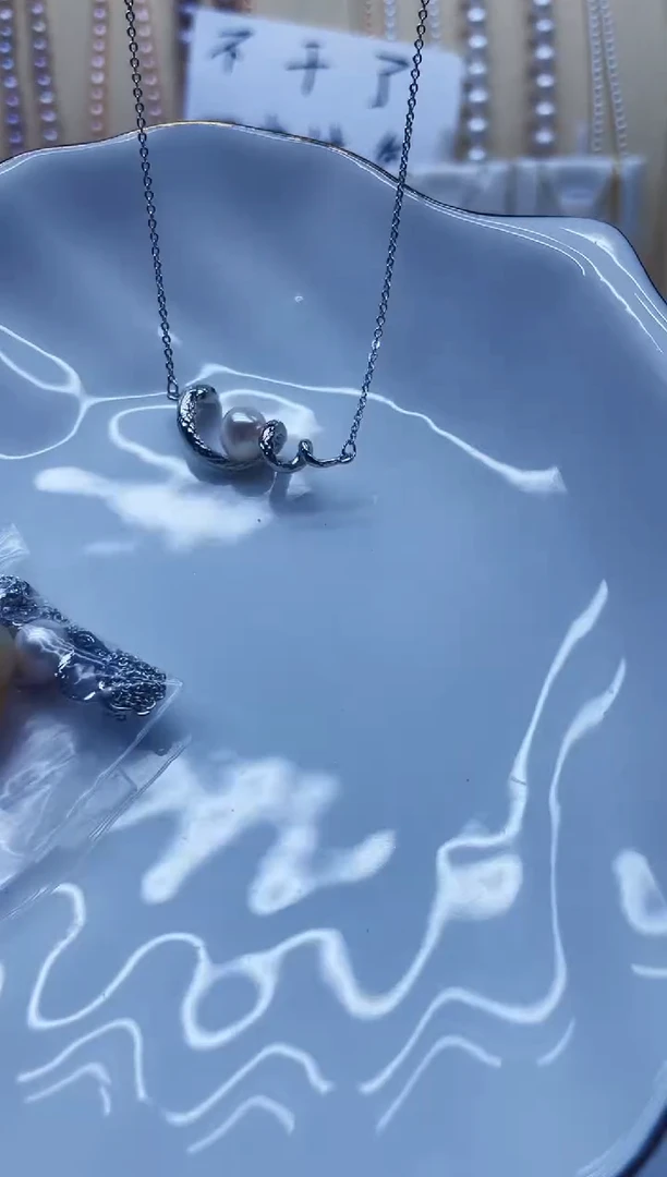 项链未镶嵌淡水珍珠项链多样性发其一