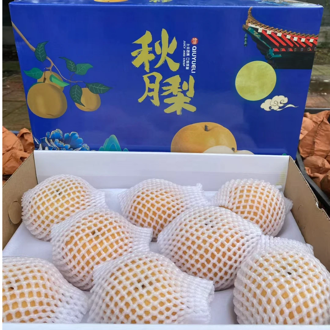 顺丰【果王8颗礼盒装】山东秋月梨当季新鲜现摘现发皮薄多汁