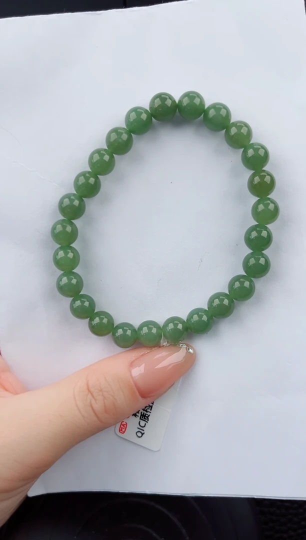 手串未镶嵌和田玉555岚钻微色差T