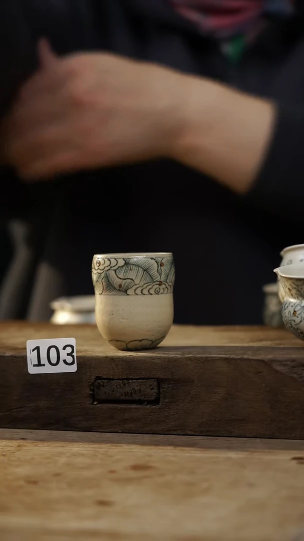 瓷片福利！落单设计师款 青花小杯