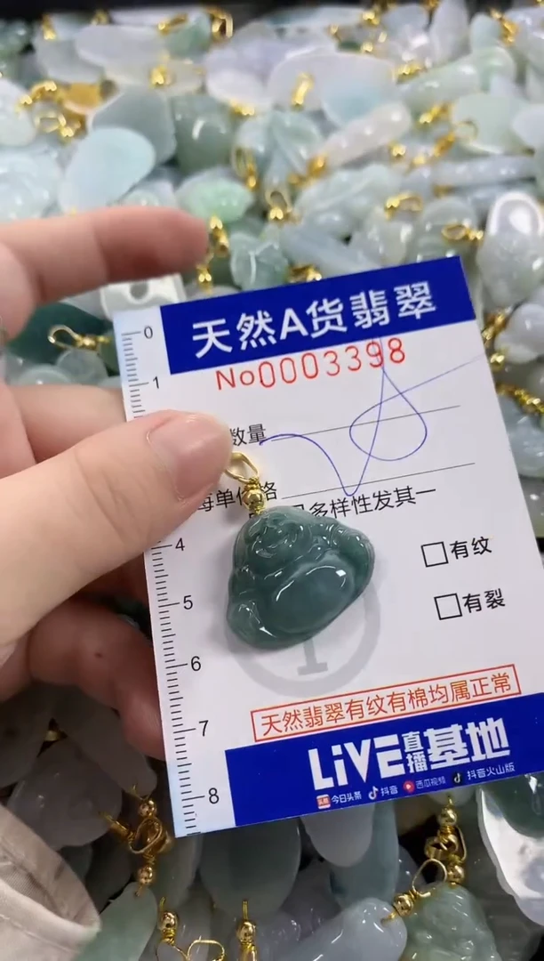 颈饰未镶嵌翡翠天然A货翡翠