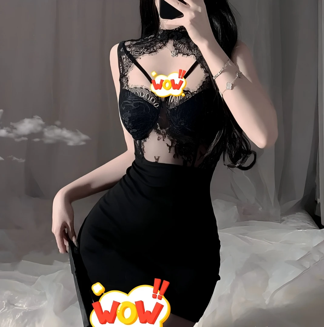 【夜夜夜夜~】镂空露背女装薄款气质吊带裙女睡裙遮肉显瘦辣妹修身