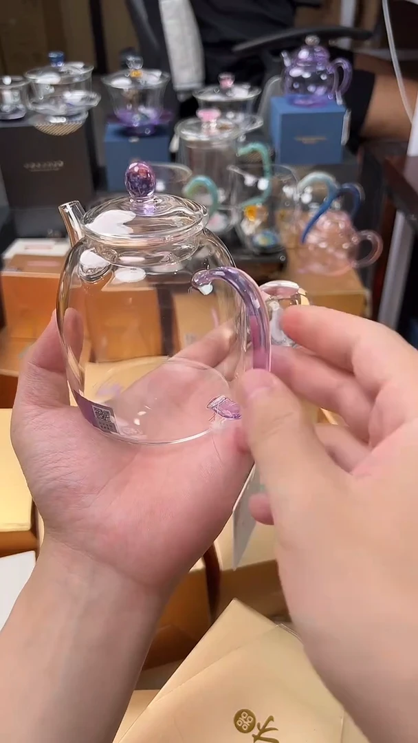 @@禾器晶彩宴臣壶紫+盖置随机