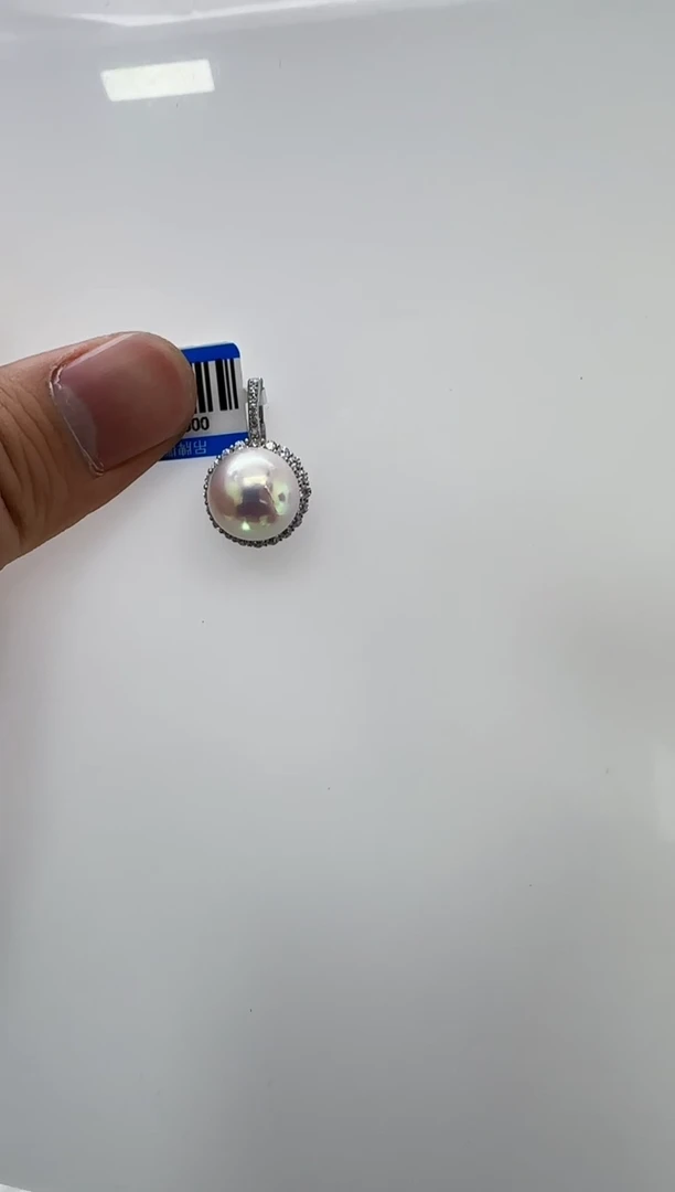 【闪购商品】淡水珍珠DA银S925镶嵌b628 白珠吊坠11
