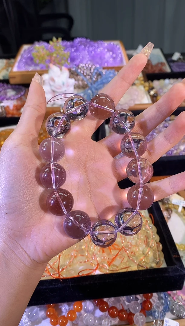 【闪购商品】水晶手链未镶嵌情人节高货玻利维亚紫水晶18m+