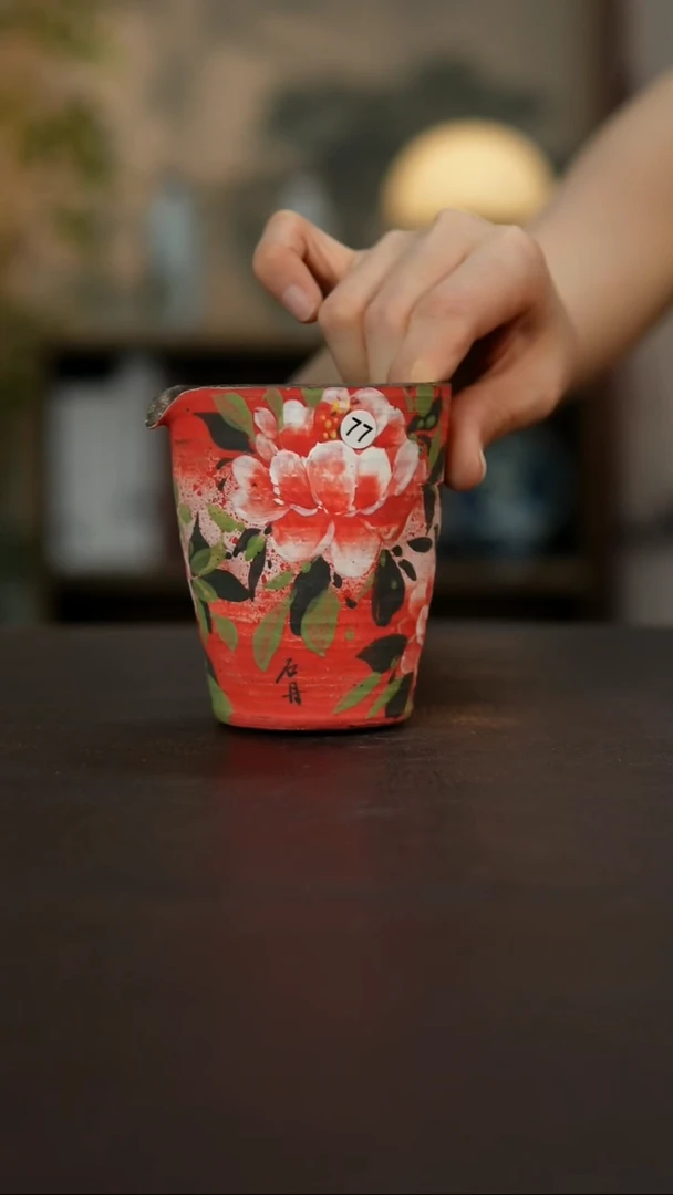 杯景德镇陶瓷杯碗柴烧多人