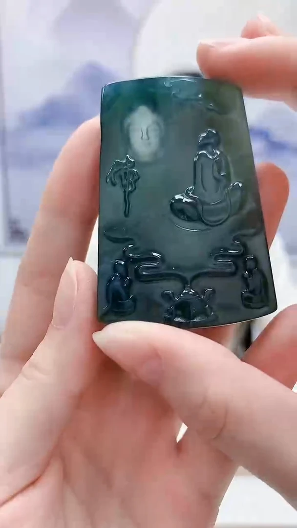 未镶嵌定制翡翠4917ry-毛货挂件9