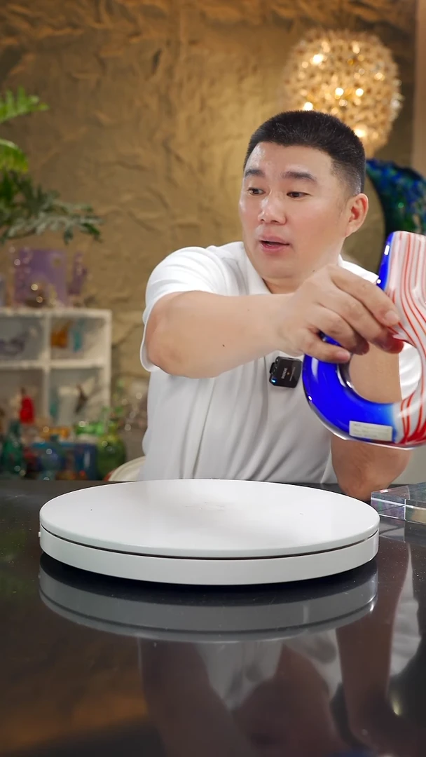 摆件福利红蓝香薰瓶