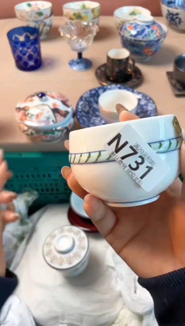 瓷片壮**撞瓷器瓷器N731