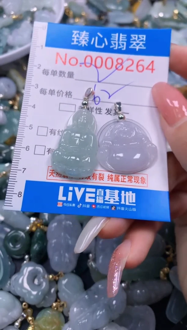 翡翠未镶嵌颈饰8264