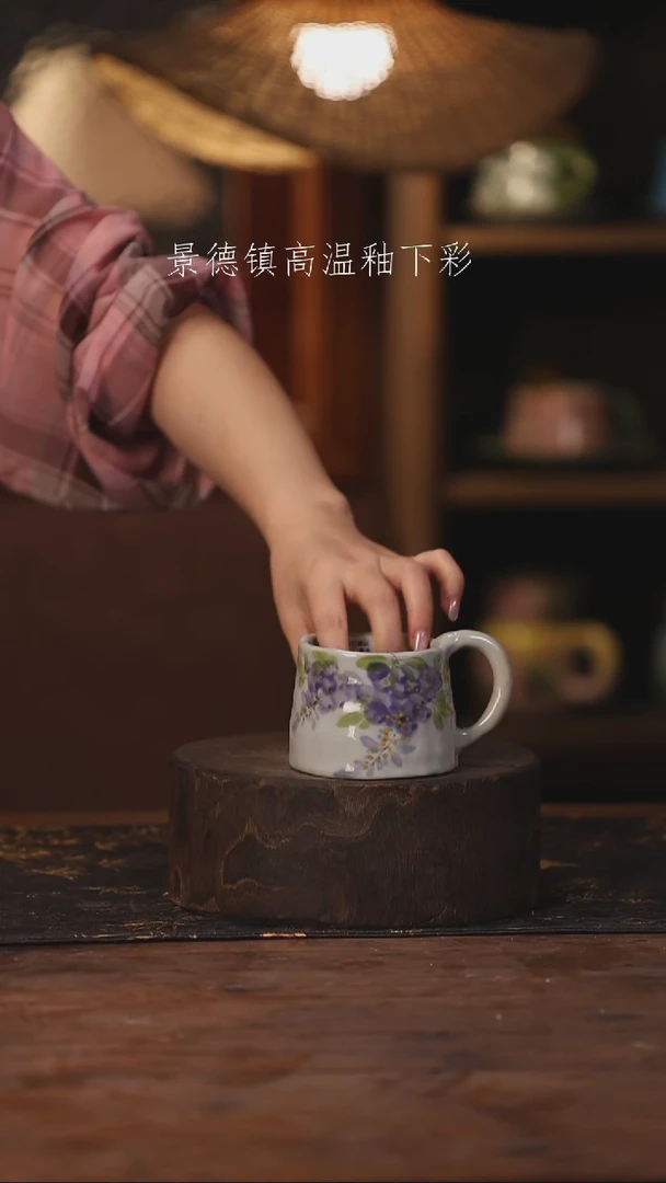 陶瓷景德镇高温釉下手绘陶瓷080