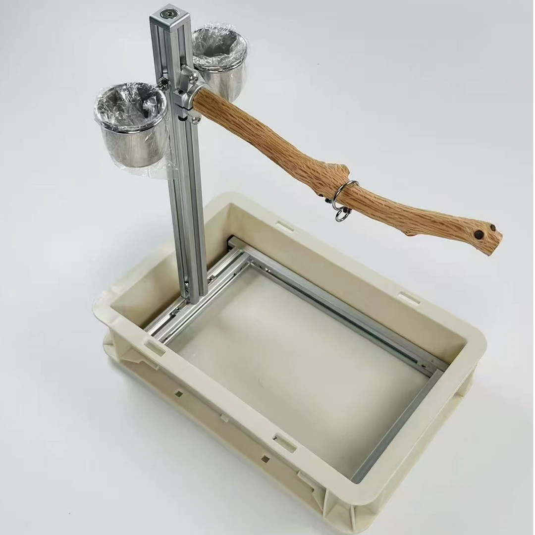 鹦鹉桌面站架 天然野梨木 鹦鹉定点排便 站杆站棒