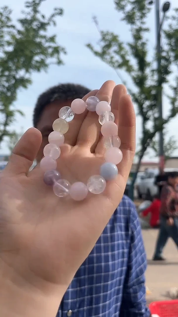水晶手链未镶嵌天然DIY手串多样性发一12mm