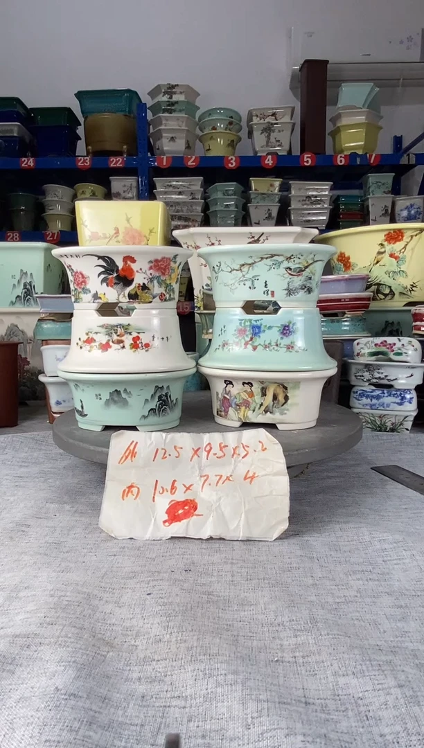 2330六只椭圆花盆