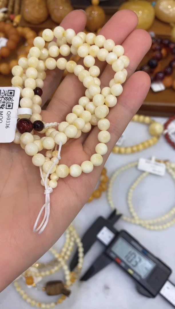 蜜蜡颈饰未镶嵌QF0336
